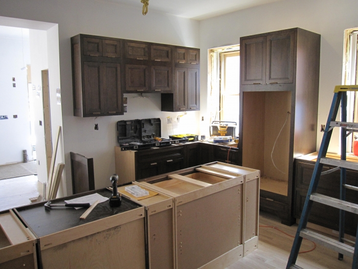 Old Town East - Installing Cabinets
