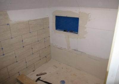 Old Town East - Poured Shower Pan and Tile Installation in Loft Bathroom