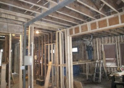 Old Town East - Installing Steel I-beams and LVL-beams to Remove Bearing Walls