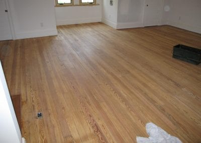 Old Town East - Refinished Original Pine Wood Flooring in Loft Area