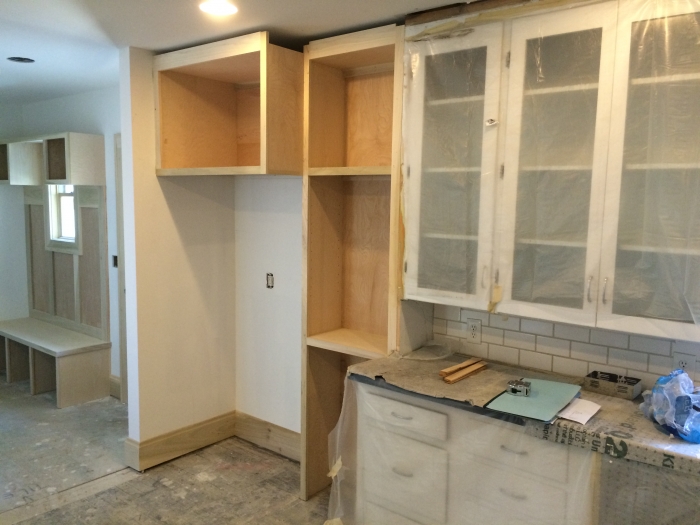 Clintonville - Start of Custom Cabinetry to Match Existing