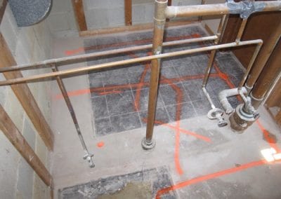 Upper Arlington - Layout for Concrete Cutting to Rework Plumbing