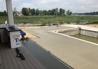 Buckeye Lake - Smoothing Concrete for Pool Patio